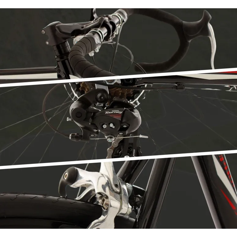 Męski Rower Szosowy 28 Aluminiowy 14 Biegów Shimano Kolarzówka Dual Pivot