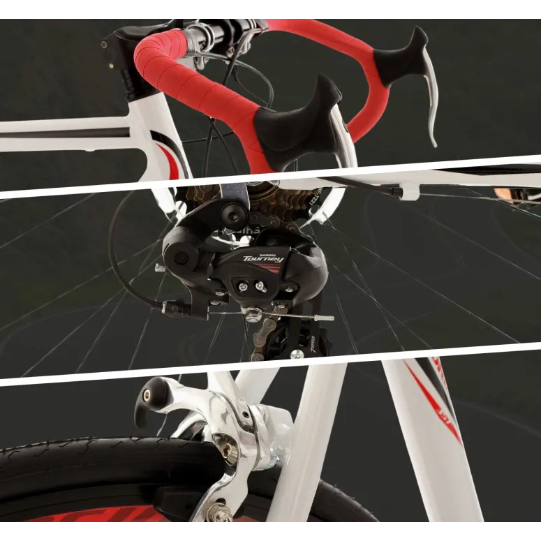 Rower Szosowy 28 Męski Aluminiowa Rama Dzwonek Kolarzówka Wyścigowy Lekki