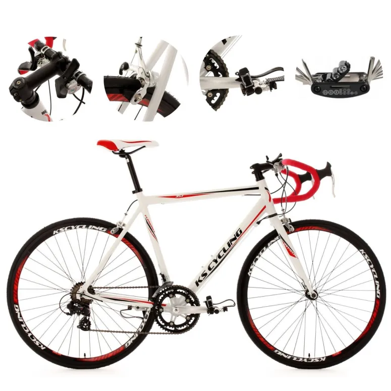 Rower Męski Szosowy 28 Alu 14 Biegów Dźwignie Kolarzówka Wyścigowy Lekki