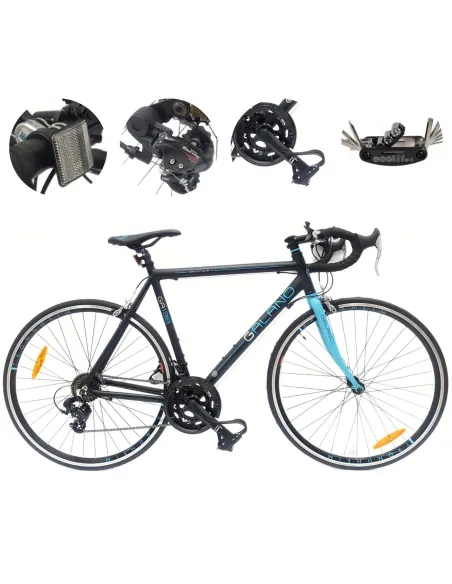 Rower Szosowy 28" Rama Aluminium Męski Dual Pivot Dźwignie Lekki Odblaski