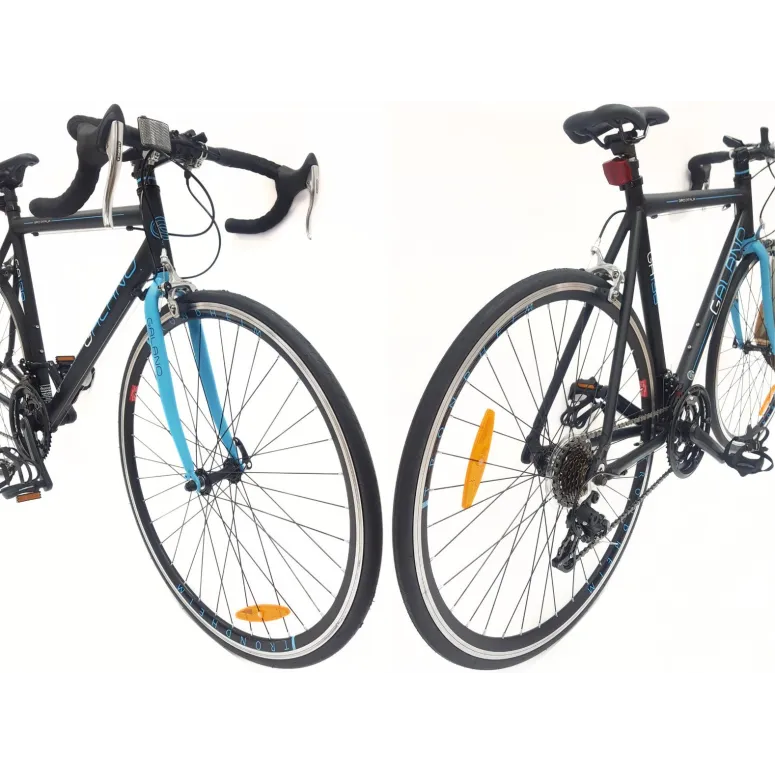 Rower Szosowy 28" Rama Aluminium Męski Dual Pivot Dźwignie Lekki Odblaski