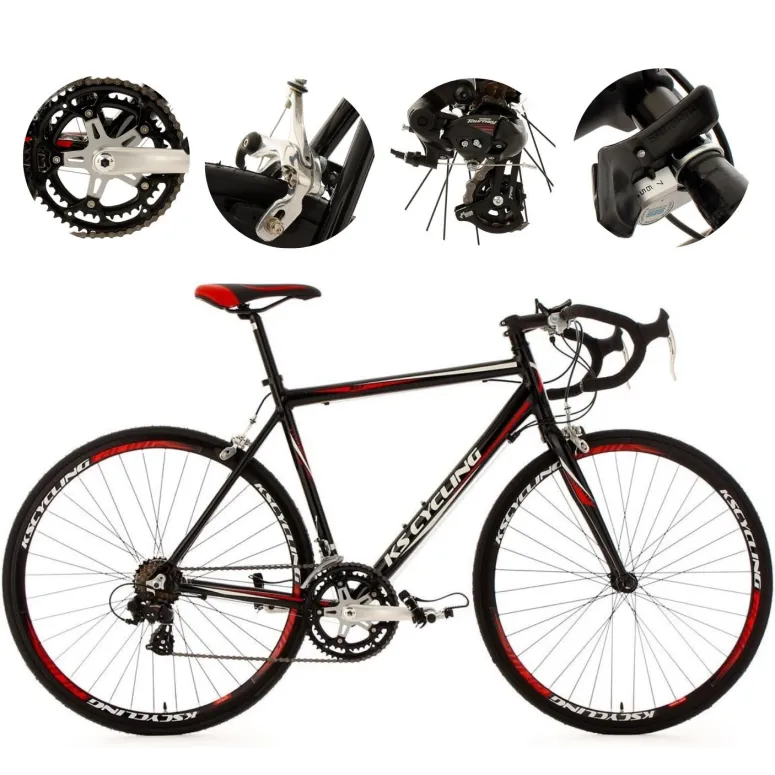 Rower Szosowy Męski Damski 28" Alu Dźwignie U-brake 14-biegów Dzwonek Lekki