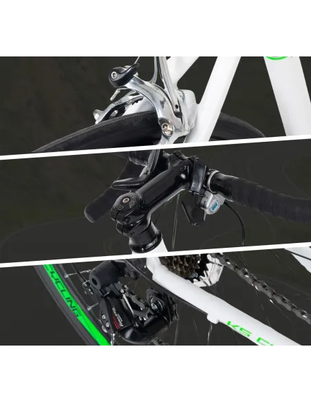 Rower Szosowy Męski Damski 28" Aluminiowy V-brake Dzwignie Szosówka Dzwonek