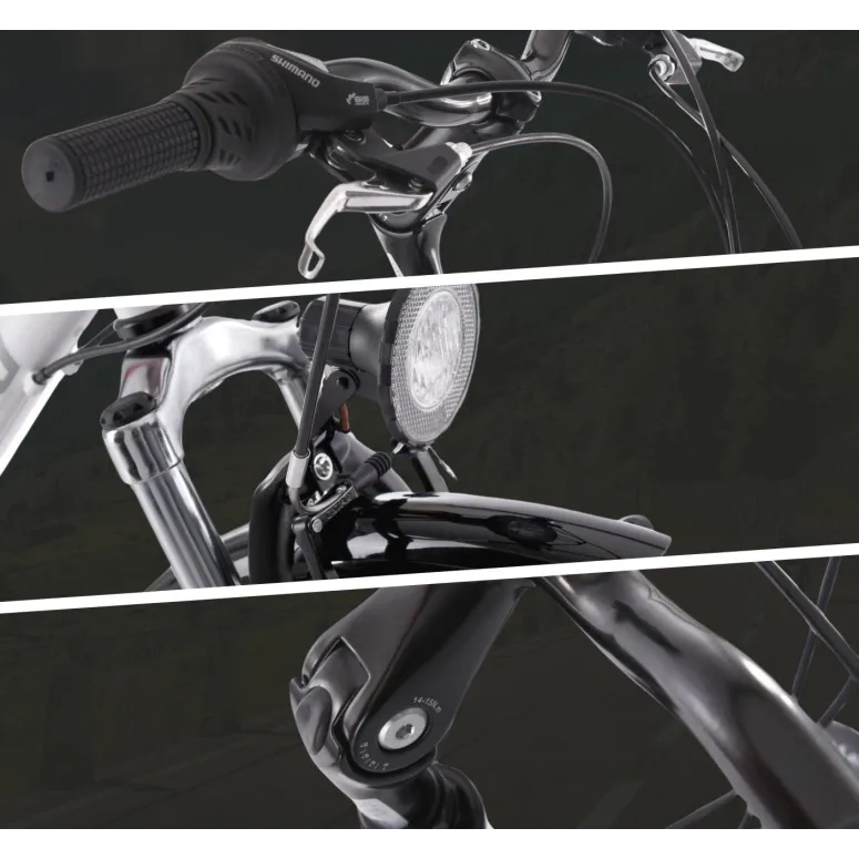 Rower Trekkingowy Damski Turystyczny 28 Alu Niska Rama Osłona Łańcucha