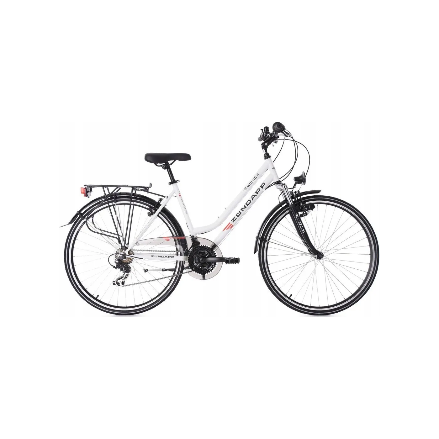 Damski Rower Trekkingowy 28 Wycieczki Miasto Lekki