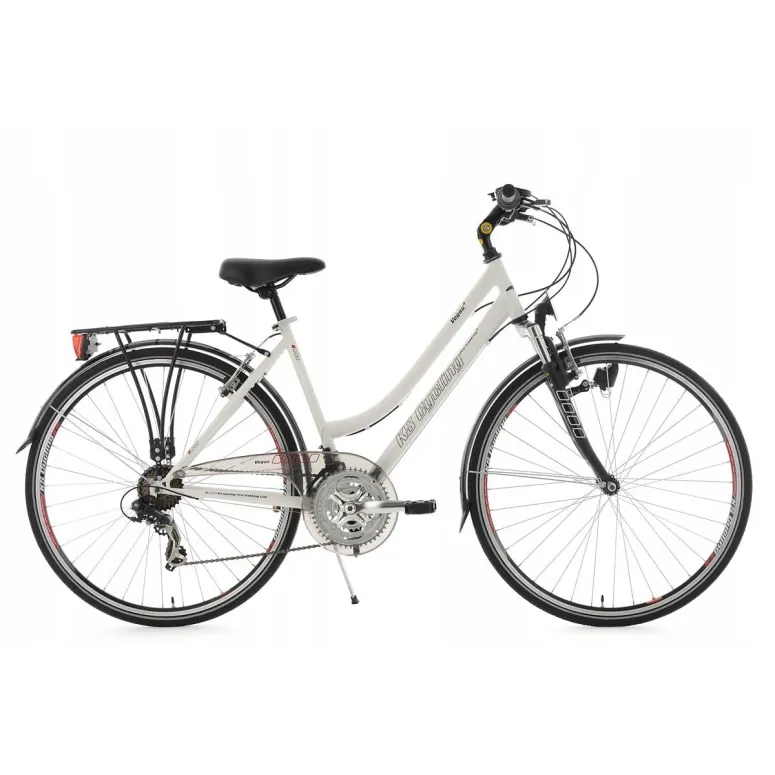 Rower Damski Trekkingowy Turystyczny 28 Bagażnik Światła V Brake