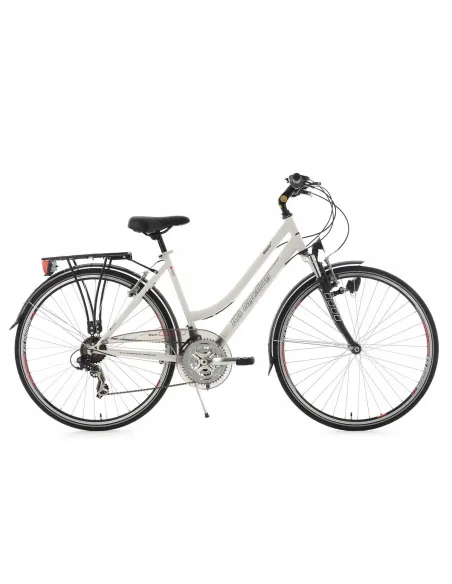 Rower Damski Trekkingowy Turystyczny 28 Bagażnik Światła V Brake