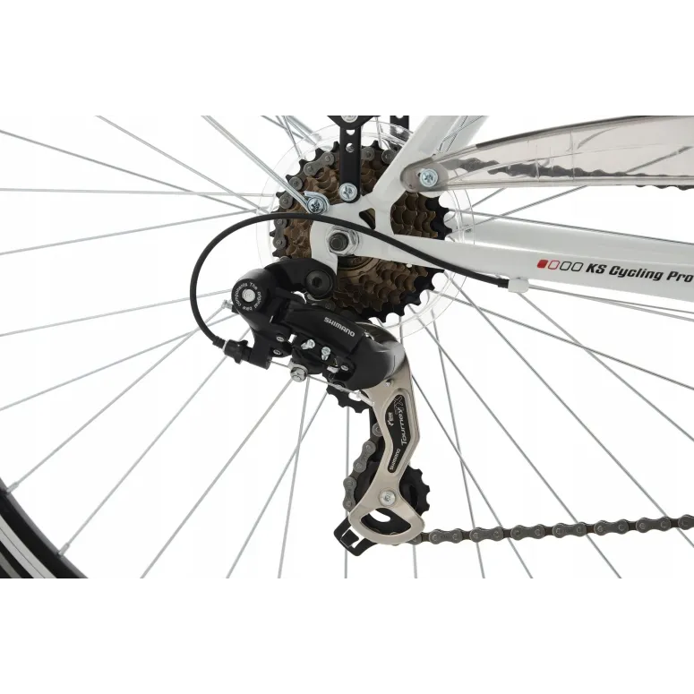 Damski Rower Trekkingowy 28 Shimano Bagażnik Kierownica Motylkowa Damka