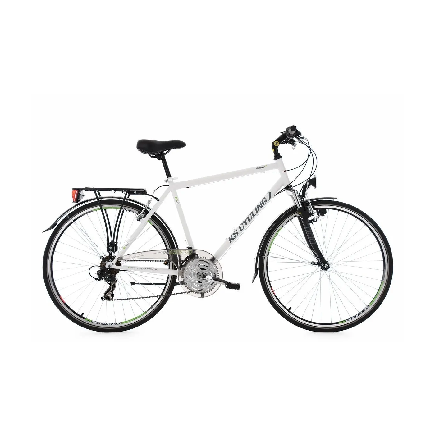 Niemiecki Męski Rower Trekkingowy 28 Turystyczny 21 Biegów z Akcesoriami