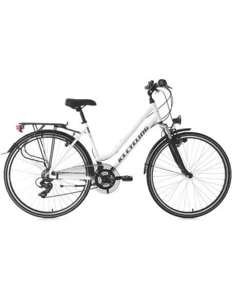 Rower Trekkingowy 28 Damski Turystyczny Aluminium 21 Biegów Światła Dzwonek