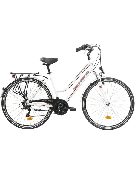 Lekki Damski Rower Trekkingowy 28 ALU Oświetlenie