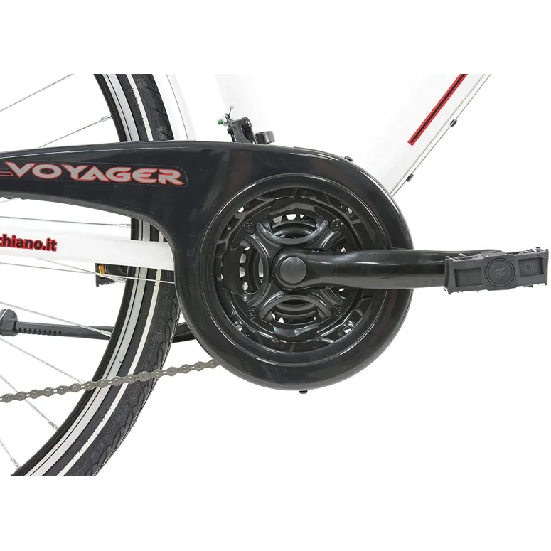 Lekki Damski Rower Trekkingowy 28 ALU Oświetlenie