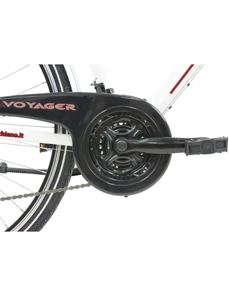 Lekki Damski Rower Trekkingowy 28 ALU Oświetlenie