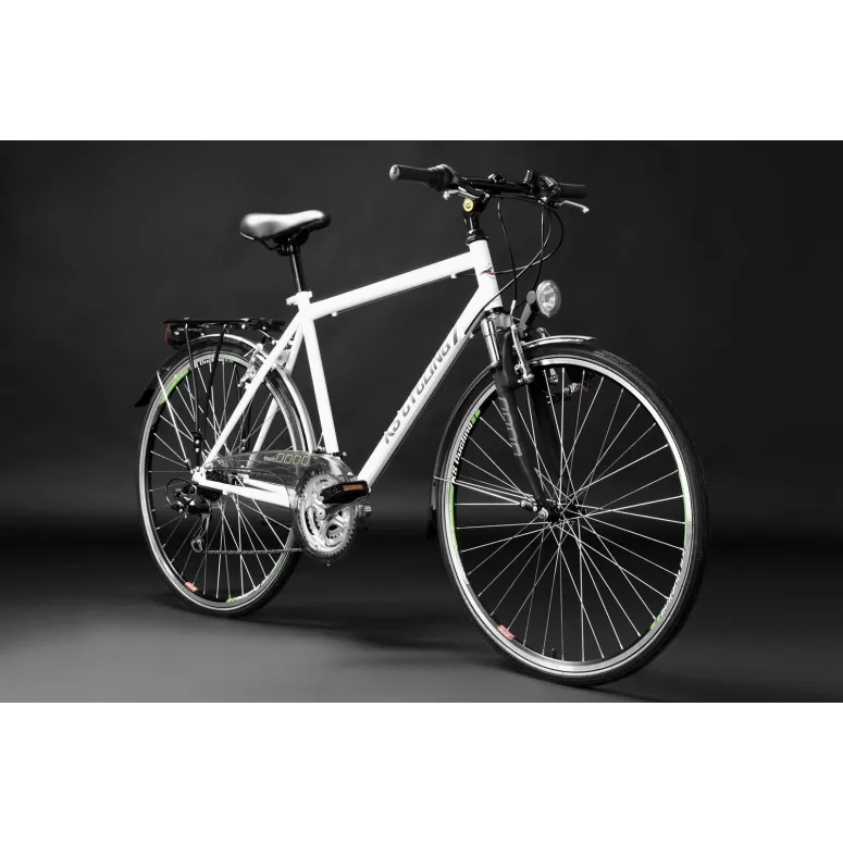 Rower Męski Trekkingowy 28 Stalowy Turystyczny Bagażnik Błotniki Światła