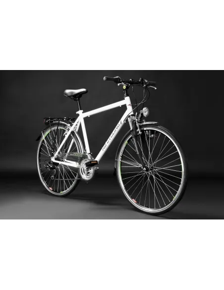 Rower Męski Trekkingowy 28 Stalowy Turystyczny Bagażnik Błotniki Światła