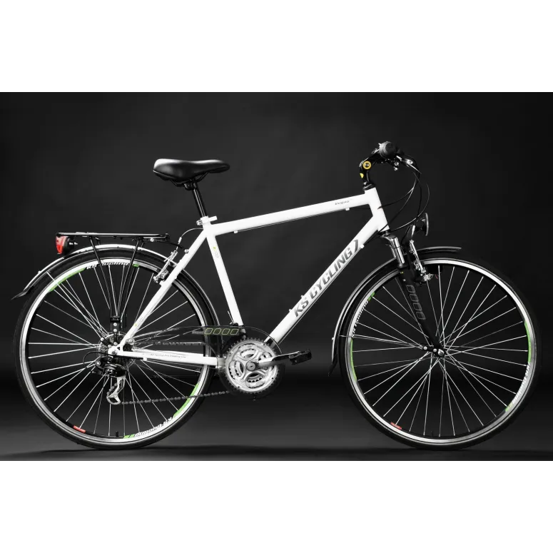 Rower Męski Trekkingowy 28 Stalowy Turystyczny Bagażnik Błotniki Światła