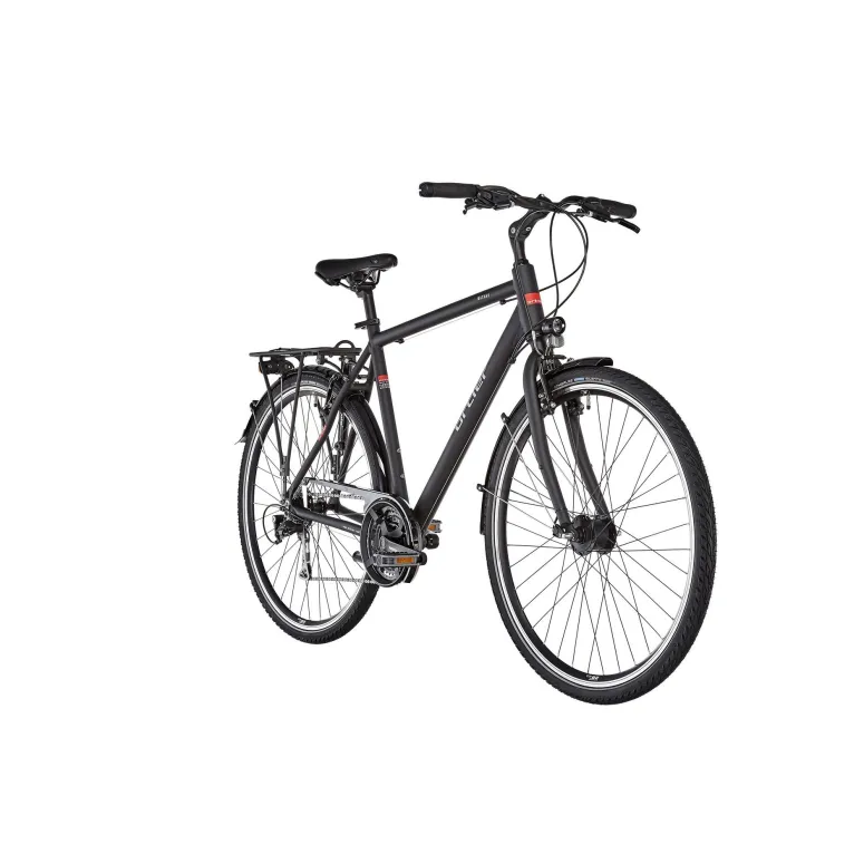 Lekki Męski Rower Trekkingowy 28 ALU Światła LED