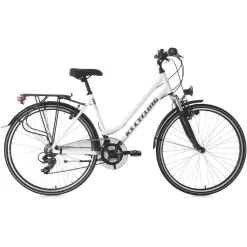 Rower Trekking Turystyczny Damski 28 ALU Światła