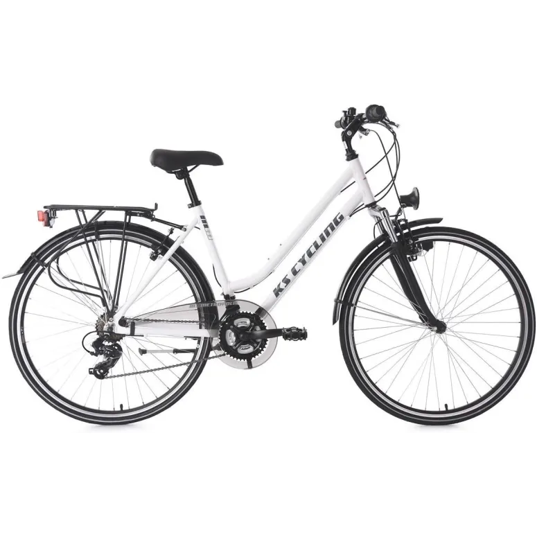 Rower Trekking Turystyczny Damski 28 ALU Światła