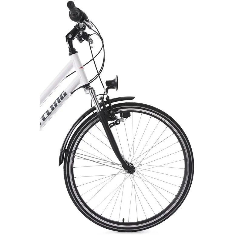 Rower Trekking Turystyczny Damski 28 ALU Światła