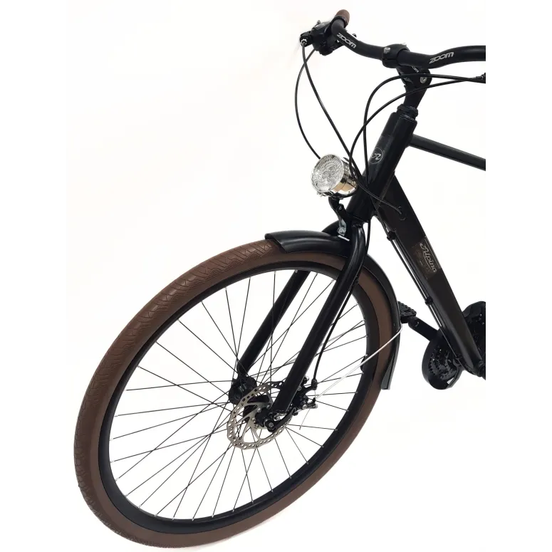 Rower Męski Miejski Koła 28" Aluminium Tarcze Oświetlenie Stopka Shimano