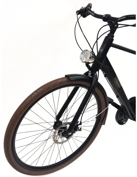 Rower Męski Miejski Koła 28" Aluminium Tarcze Oświetlenie Stopka Shimano