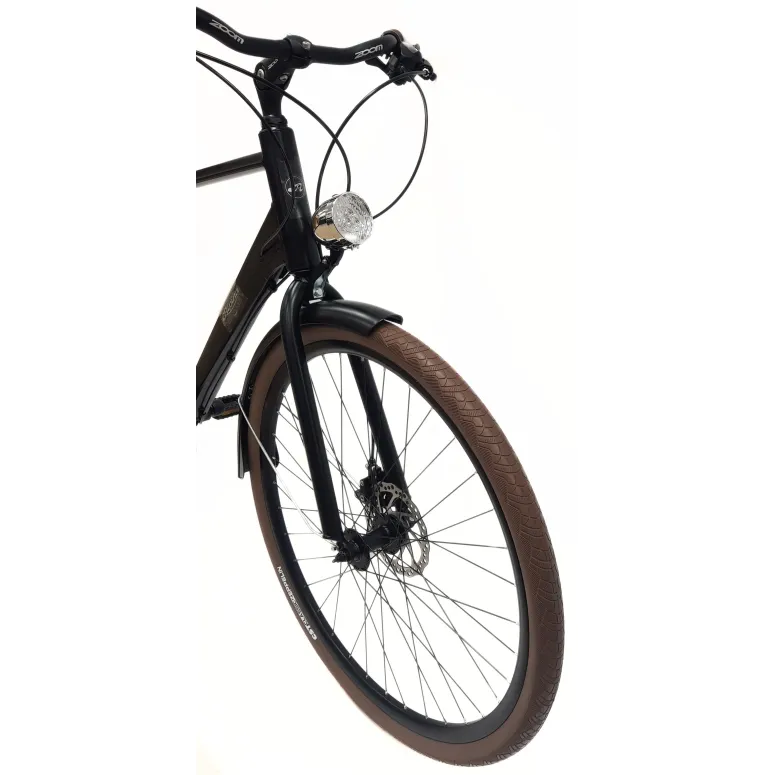 Rower Męski Miejski Koła 28" Aluminium Tarcze Oświetlenie Stopka Shimano