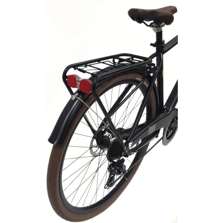 Rower Męski Miejski Koła 28" Aluminium Tarcze Oświetlenie Stopka Shimano