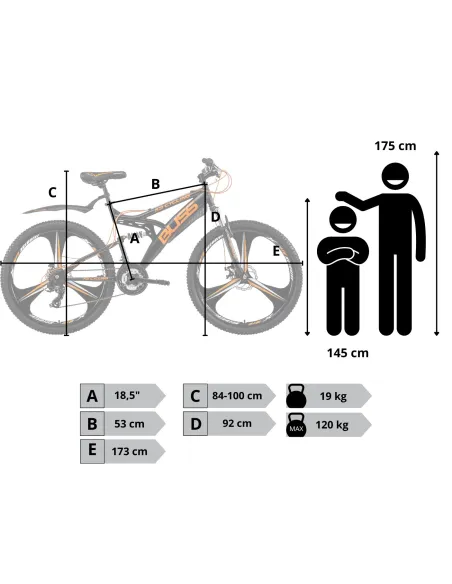 Rower Męski Górski Koła 26" Młodzieżowy MTB SHIMANO Tarcze Amory Błotniki