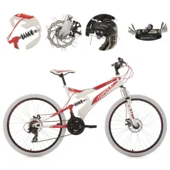 Rower Górski Młodzieżowy 26 Pełna Amortyzacja Shimano MTB Tarczowe Góral