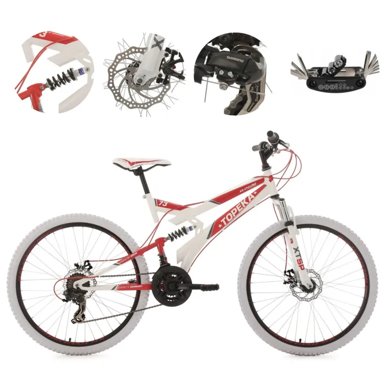 Rower Górski Młodzieżowy 26 Pełna Amortyzacja Shimano MTB Tarczowe Góral