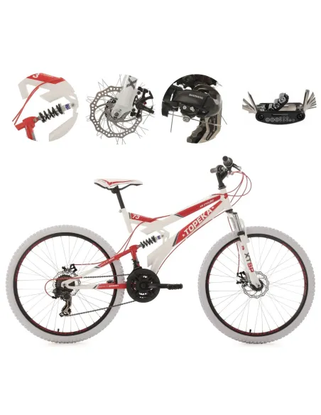 Rower Górski Młodzieżowy 26 Pełna Amortyzacja Shimano MTB Tarczowe Góral