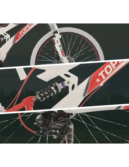 Rower Górski Młodzieżowy 26 Pełna Amortyzacja Shimano MTB Tarczowe Góral