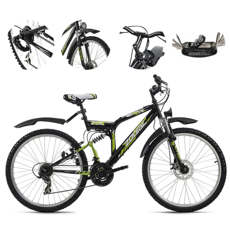 Rower Górski 26 MTB Młodzieżowy Damski Męski Błotniki Full Amory Dzwonek