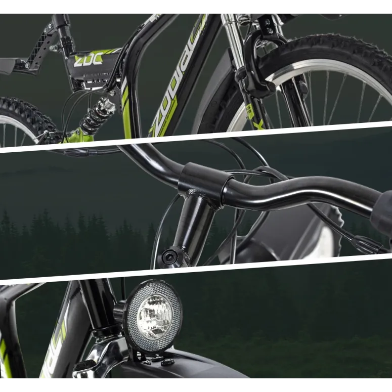 Rower Górski 26 MTB Młodzieżowy Damski Męski Błotniki Full Amory Dzwonek