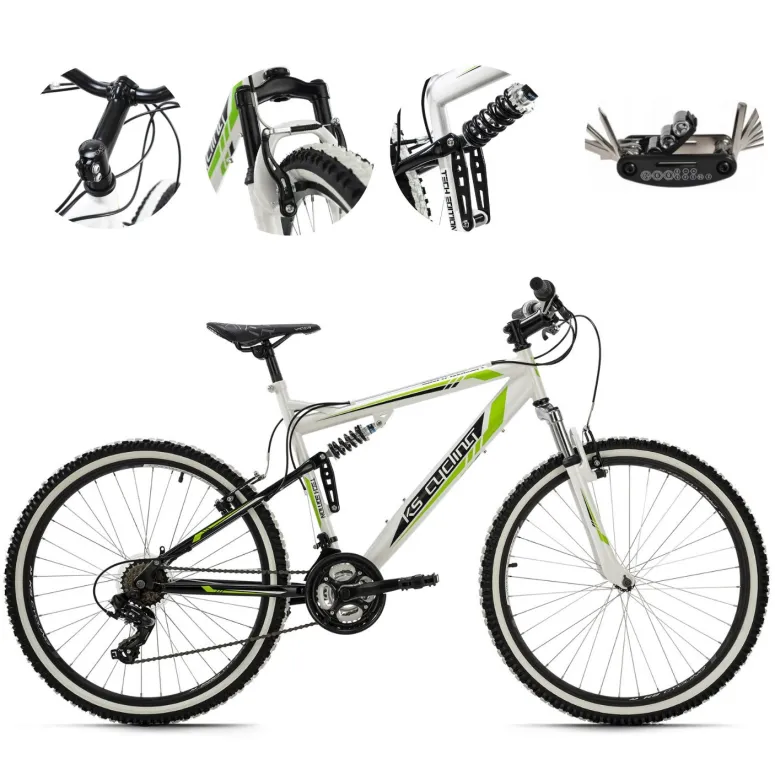 Rower Górski Młodzieżowy 26 Pełna Amortyzacja Męski Damski Dzwonek Góral