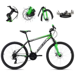 Młodzieżowy Rower Górski 26 Stal Amortyzacja Hamulce Tarczowe Hardtail