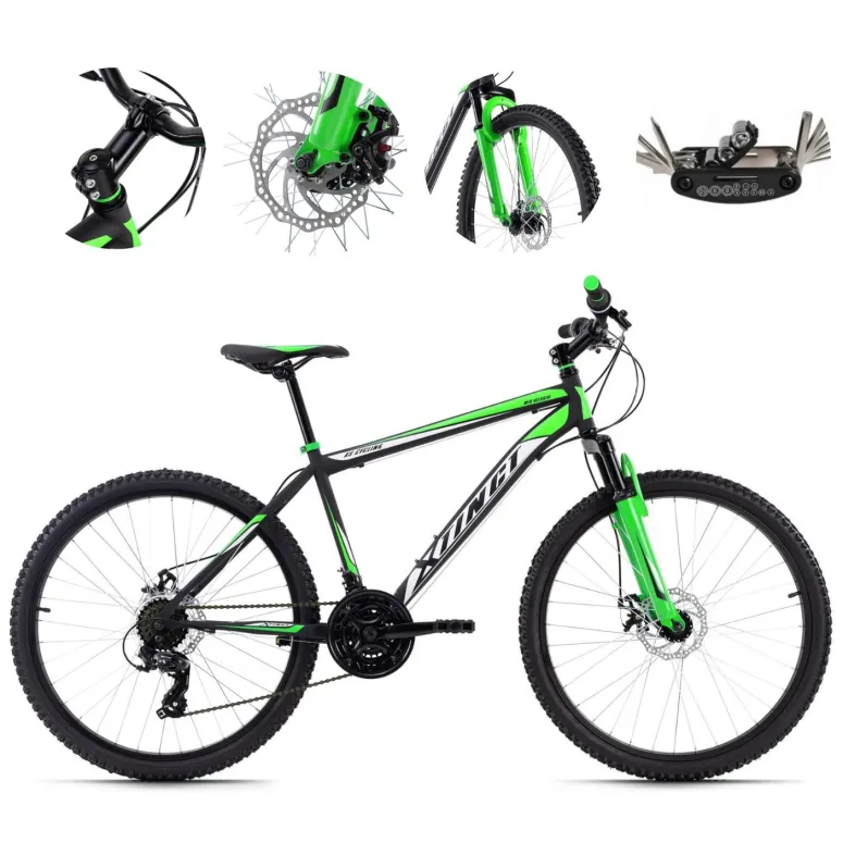 Młodzieżowy Rower Górski 26 Stal Amortyzacja Hamulce Tarczowe Hardtail