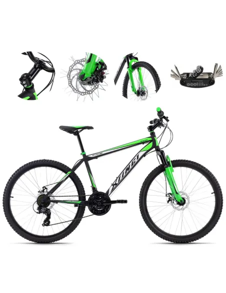 Młodzieżowy Rower Górski 26 Stal Amortyzacja Hamulce Tarczowe Hardtail