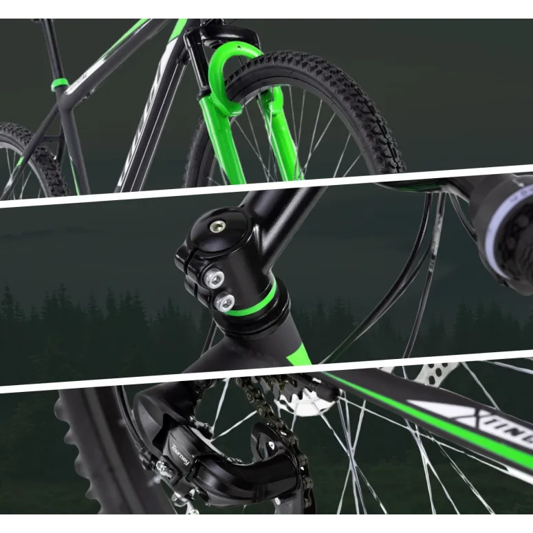 Młodzieżowy Rower Górski 26 Stal Amortyzacja Hamulce Tarczowe Hardtail