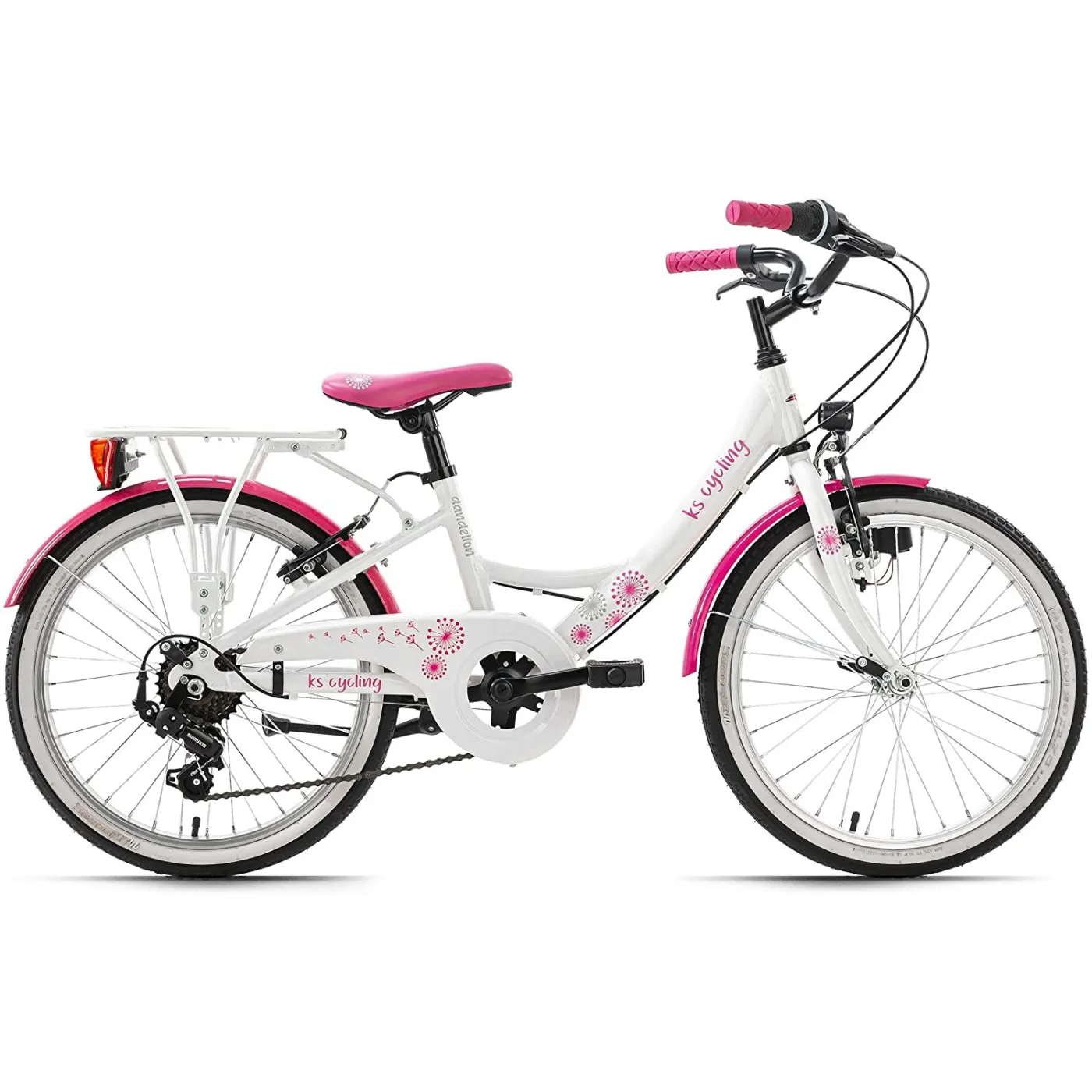 Dziewczęcy Rower Miejski 20 ALU 7 Biegów Światła - 1