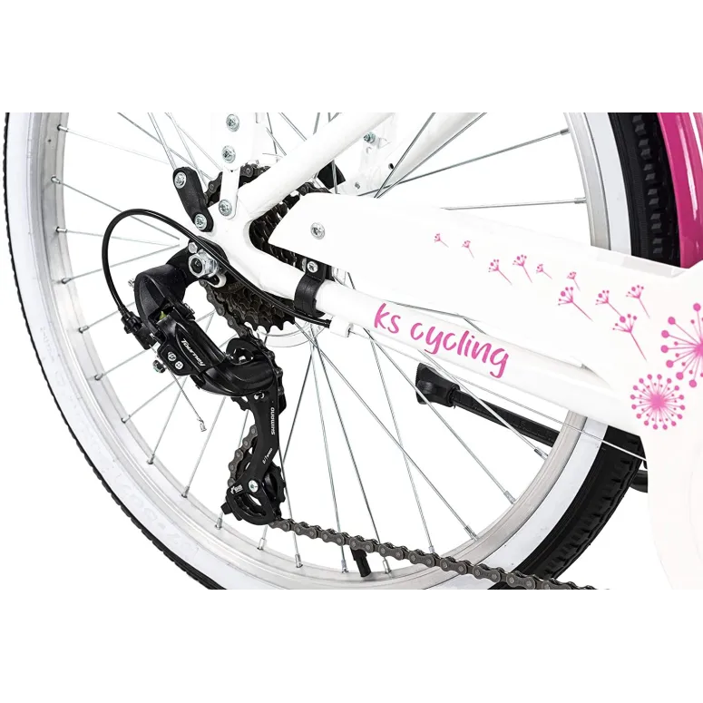 Dziewczęcy Rower Miejski 20 ALU 7 Biegów Światła - 5