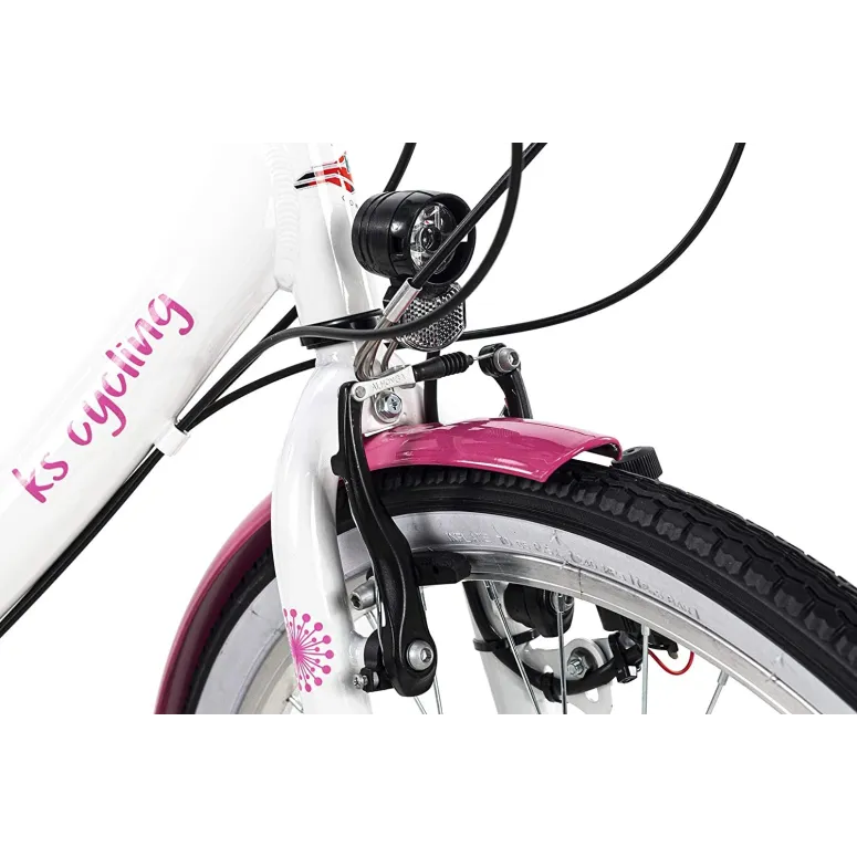 Dziewczęcy Rower Miejski 20 ALU 7 Biegów Światła - 8