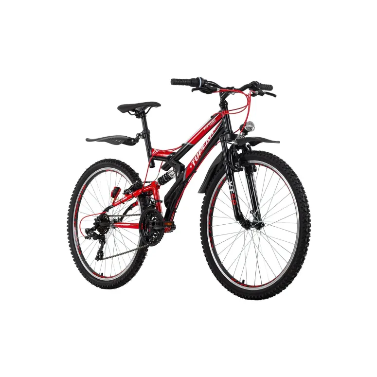 Rower Górski 26 Młodzieżowy Pełna Amortyzacja Błotniki Światła Dzwonek MTB