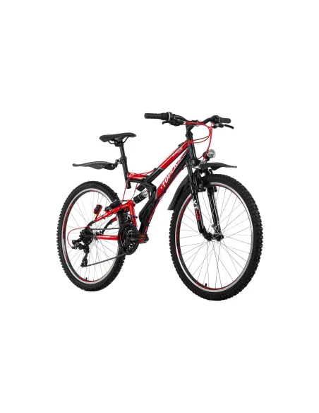 Rower Górski 26 Młodzieżowy Pełna Amortyzacja Błotniki Światła Dzwonek MTB