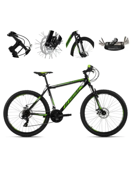 Rower Górski Męski 26 Hamulce Tarczowe MTB Amortyzowany Góral Młodzieżowy