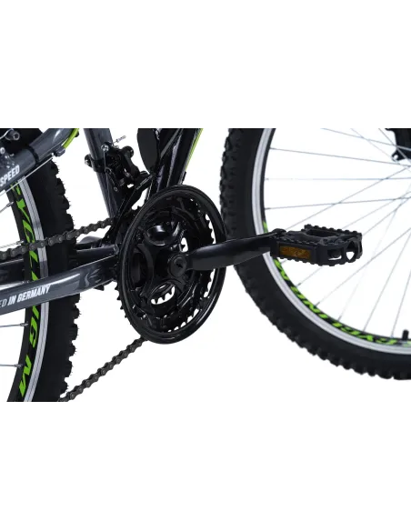 Rower Górski 26 Stal Młodzieżowy Full Amortyzacja Błotniki Oświetlenie MTB