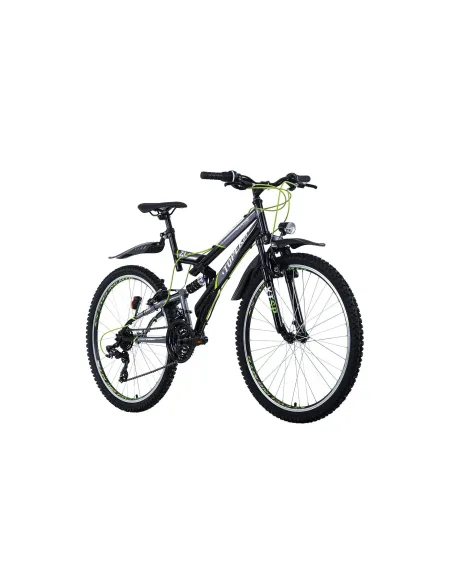 Rower Górski 26 Stal Młodzieżowy Full Amortyzacja Błotniki Oświetlenie MTB