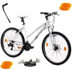 Rower Górski Damski MTB Koła 26 Aluminium Shimano Lekki Młodzieżowy Tarcze