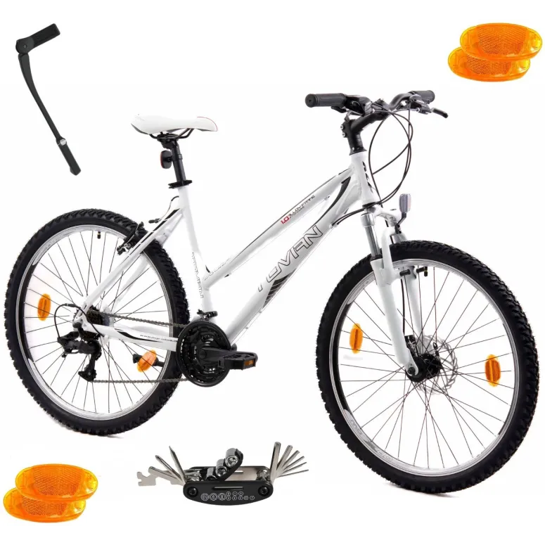 Rower Górski Damski MTB Koła 26 Aluminium Shimano Lekki Młodzieżowy Tarcze